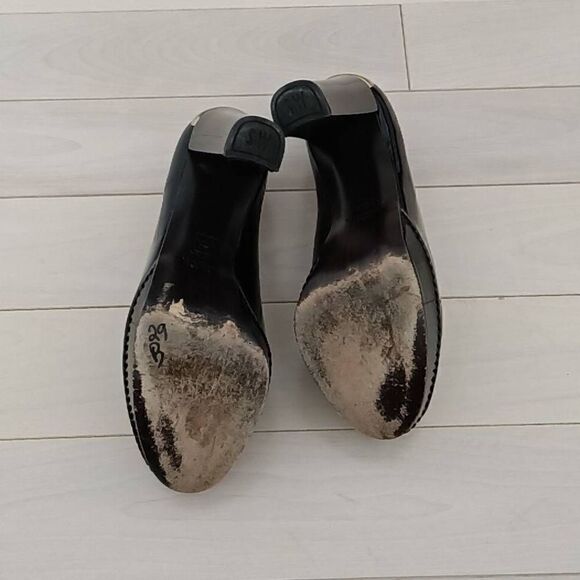 Stuart Weitzman Women's Platform Peep Toe Block Heels Black Size 6.5 M - Picture 2 of 7